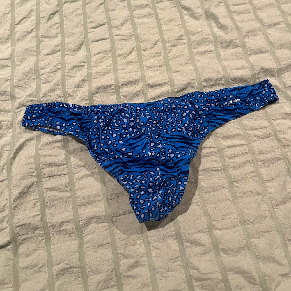 Joe Boxer Blue Animal Print Men’s Thong Underwear